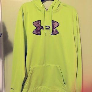 Under Armour Lime Green Camo Hoodie